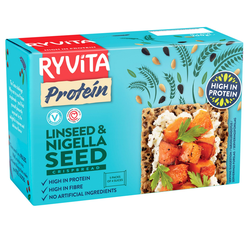 Näkkileipä Herneproteiini, Pellavansiemen & Mustakumina - 25% alennus