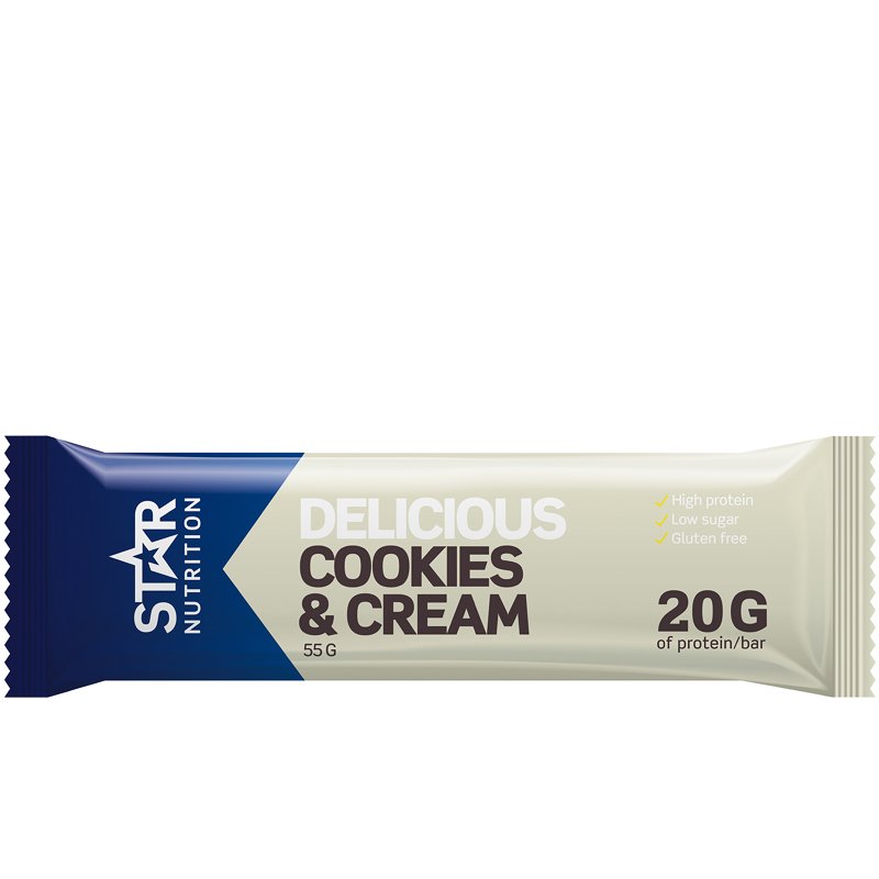 Proteiinipatukka Cookies & Cream - 40% alennus