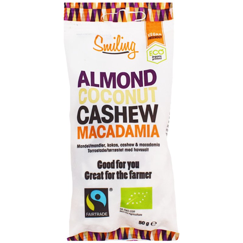Luomu Pähkinäsekoitus 50g - 45% alennus