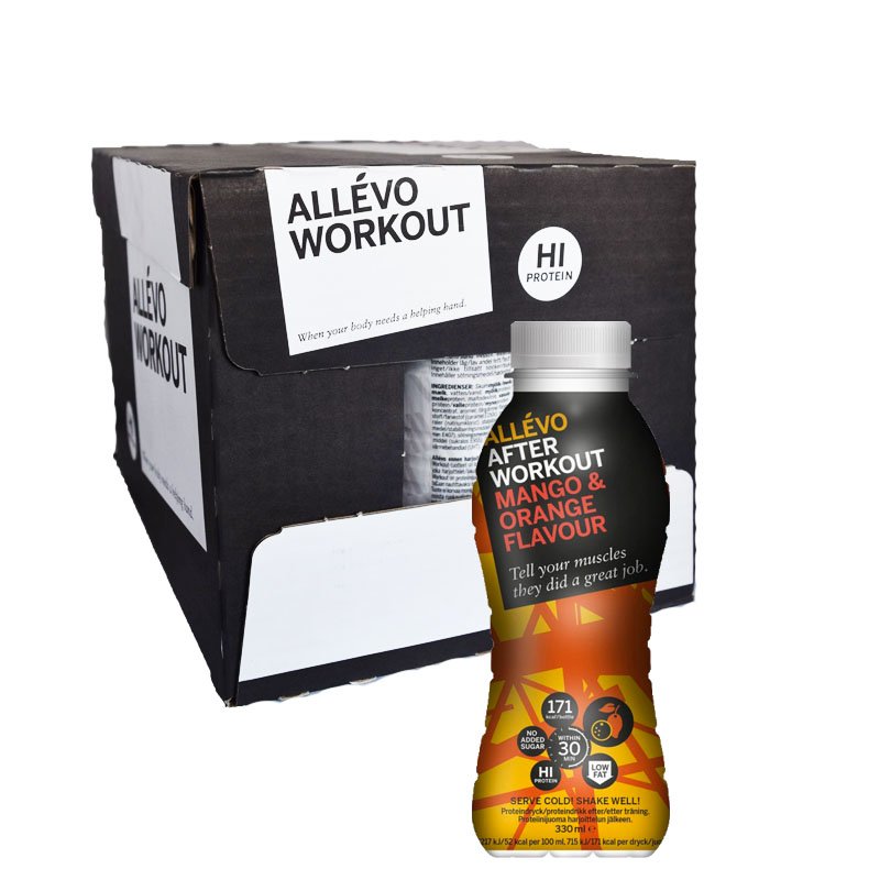 Laatikko: Proteiinijuoma, Mango & Appelsiini 12 x 300 ml - 63% alennus