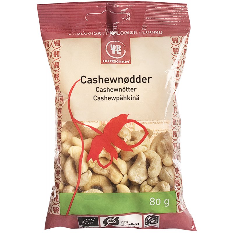 Luomu Cashewpähkinöitä 80g - 33% alennus