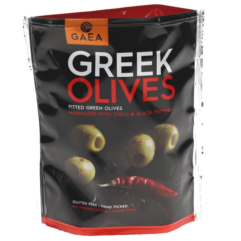 Vihreät Oliivit Chili & Mustapippuri - 31% alennus