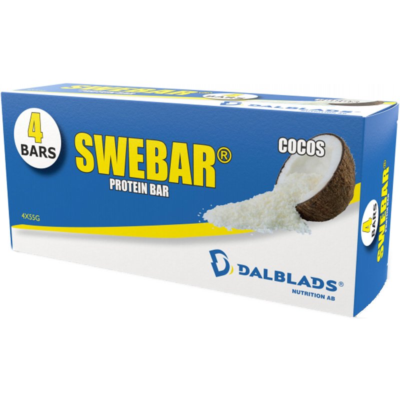 Proteiinipatukat "Cocos" 4 x 55g - 64% alennus