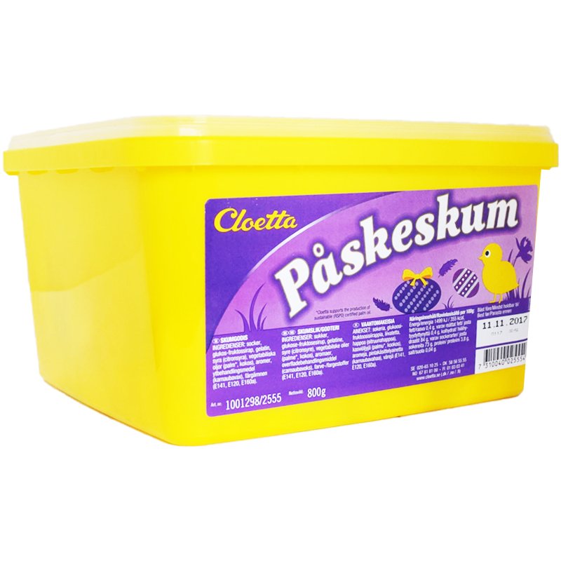Laatikollinen Makeisia "Påskeskum" 800g - 20% alennus