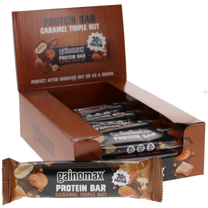 Proteiinipatukat Karamelli &Pähkinä 15kpl - 32% alennus