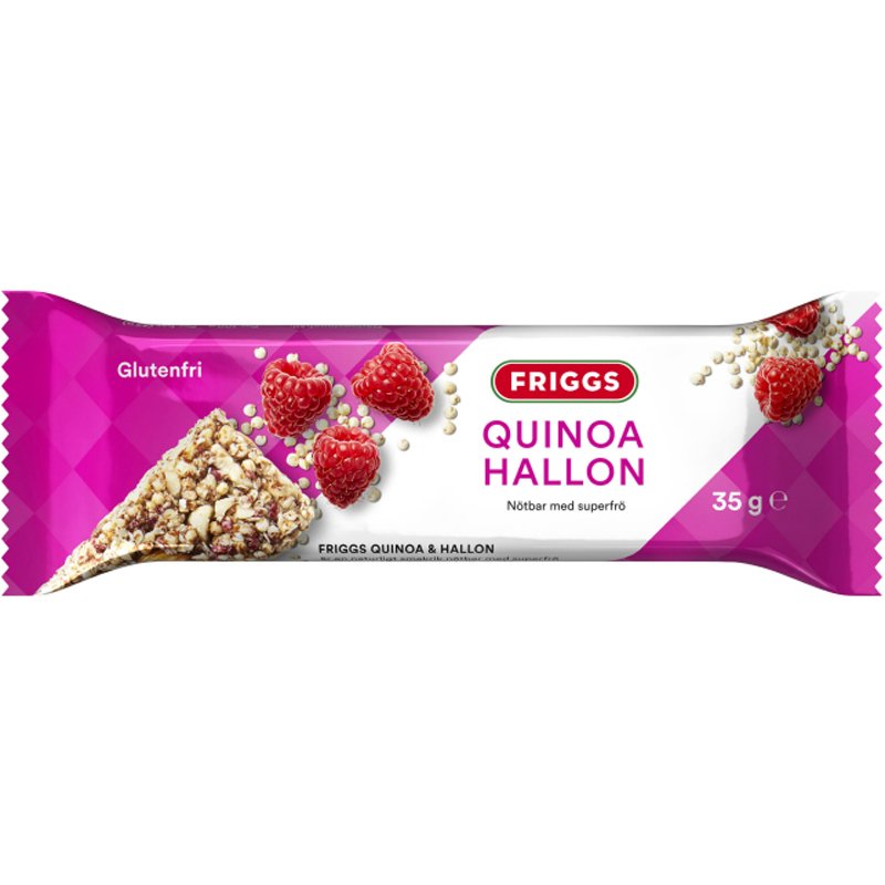 Pähkinäpatukka Quinoa & Vadelma 35 g - 77% alennus