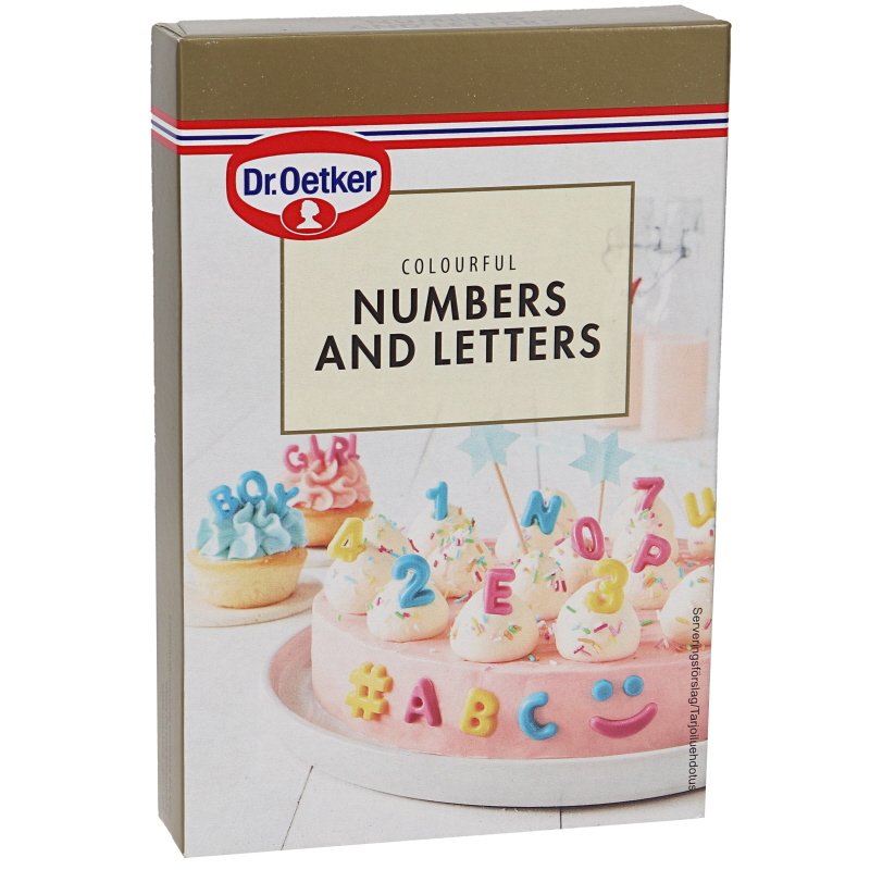 Koristekuviot Numbers & Letters - 27% alennus
