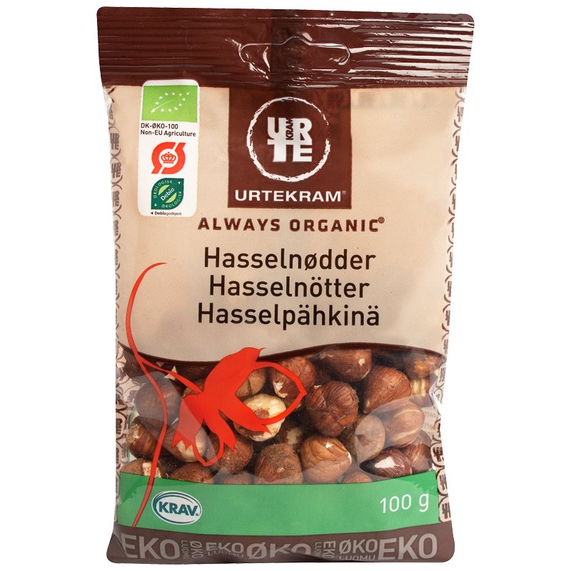 Luomu Hasselpähkinät 100g - 22% alennus