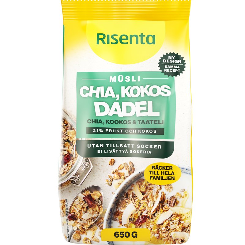 Mysli Chia, Kookos & Taateli - 7% alennus