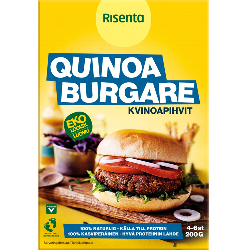 Luomu Kvinoapihviainekset 200g - 45% alennus