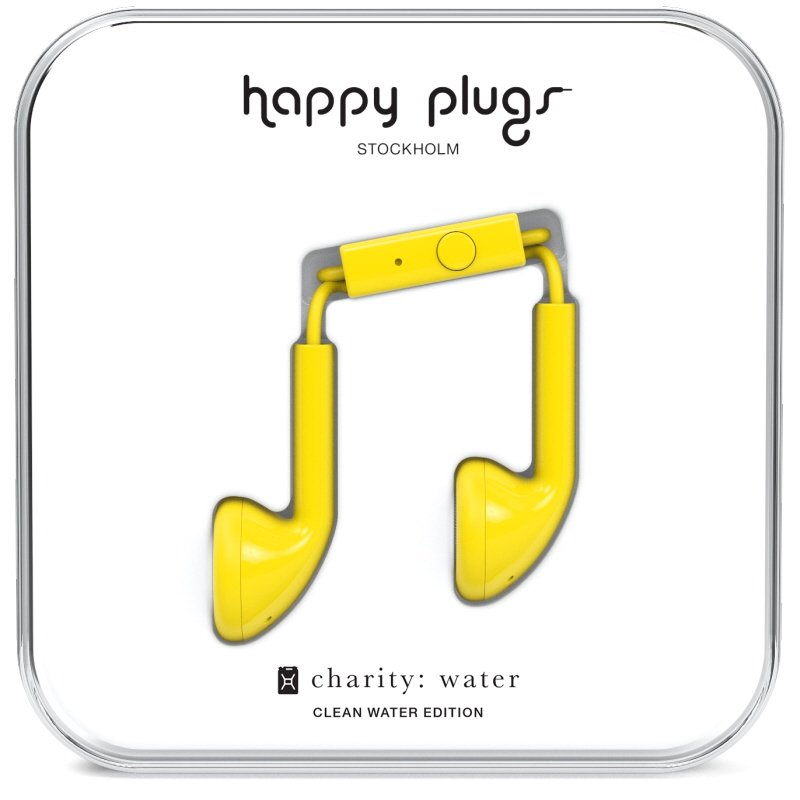 Langalliset Nappikuulokkeet Yellow - 65% alennus