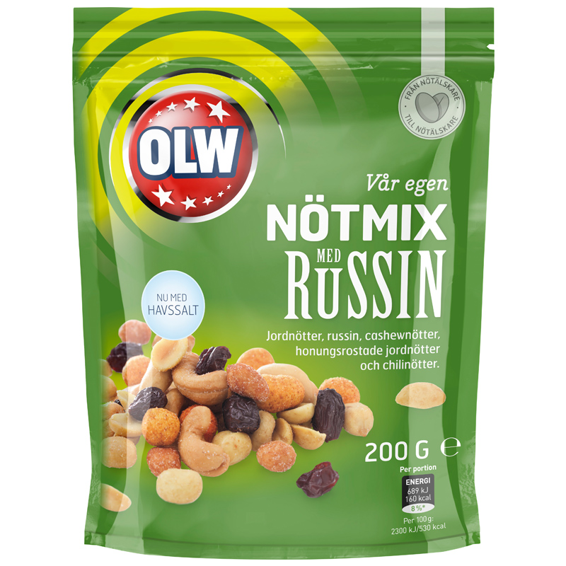 Pähkinäsekoitus Rusina 200 g - 67% alennus