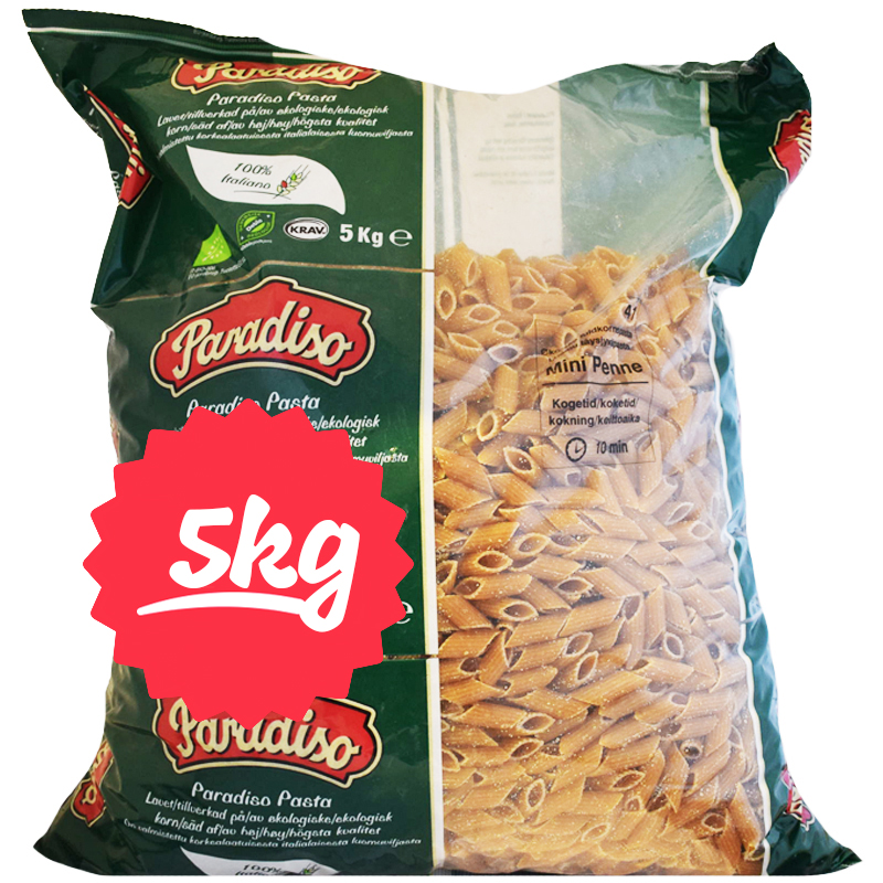 Luomu Pasta "Mini Penne" 5kg - 54% alennus