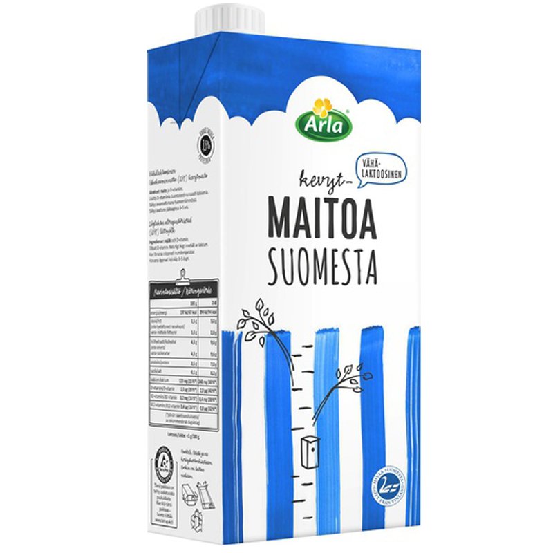 Vähälaktoosinen Kevytmaito - 34% alennus