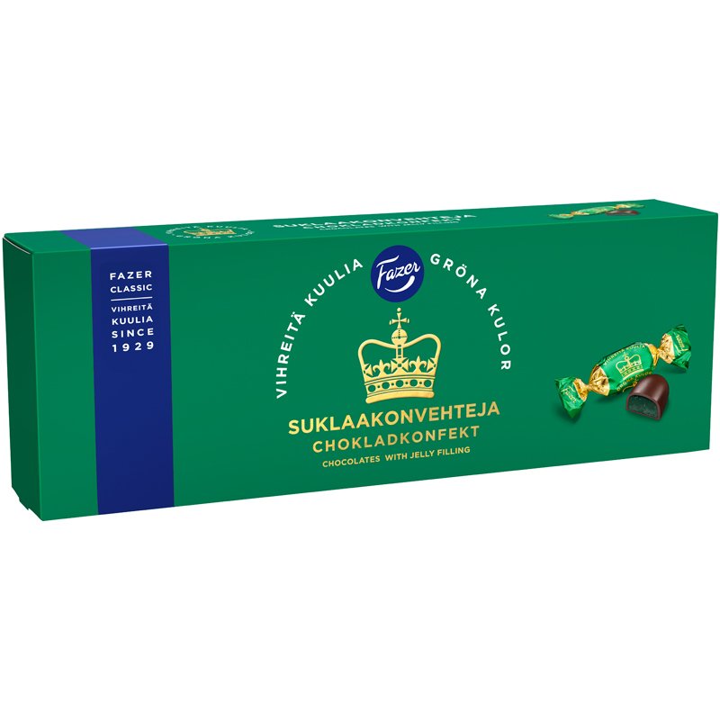 Suklaakonvehteja Vihreitä Kuulia - 25% alennus