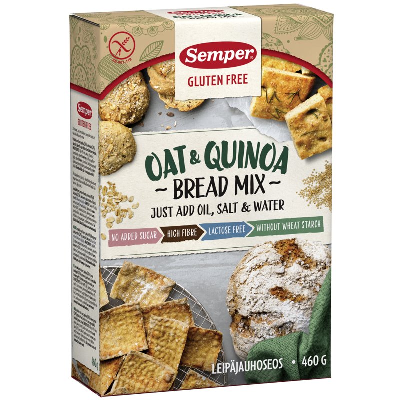 Leipäjauhoseos "Kaura & Kvinoa" 460g - 37% alennus