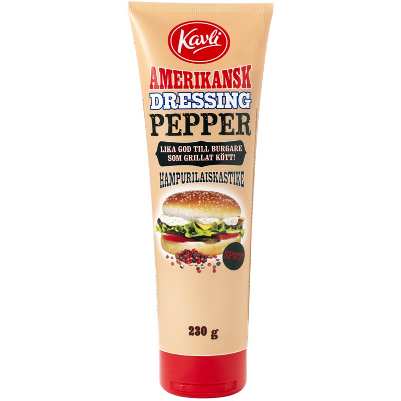Hampurilaiskastike Pippuri 230g - 50% alennus