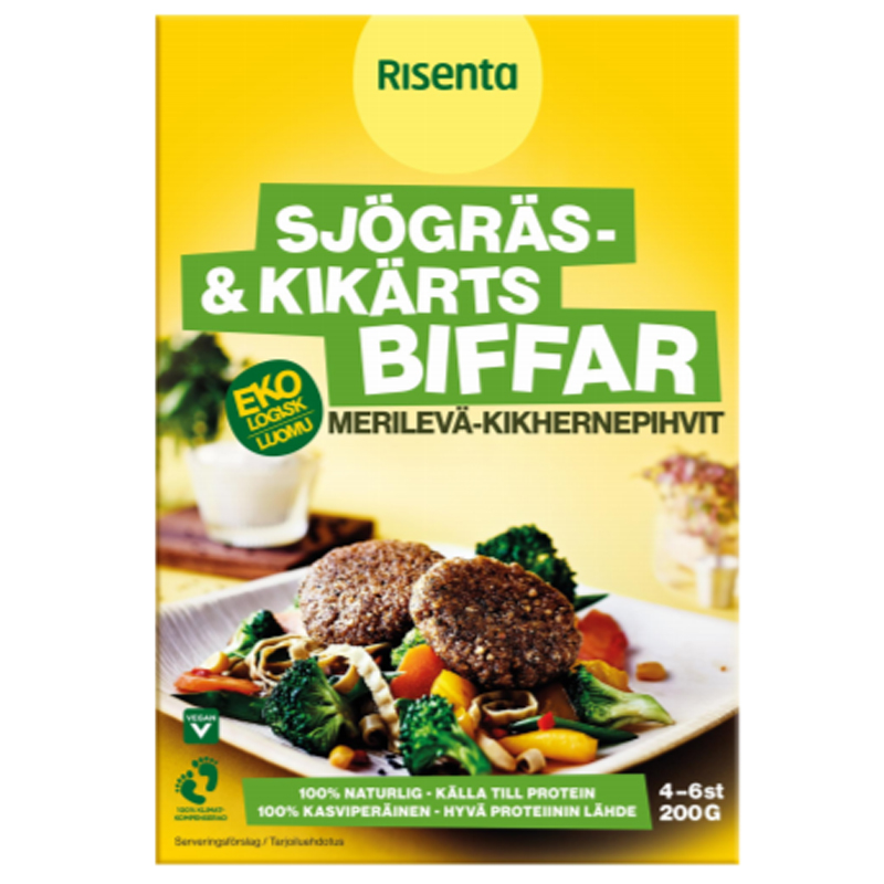 Luomu Merilevä-Kikhernepihvit 200g - 29% alennus