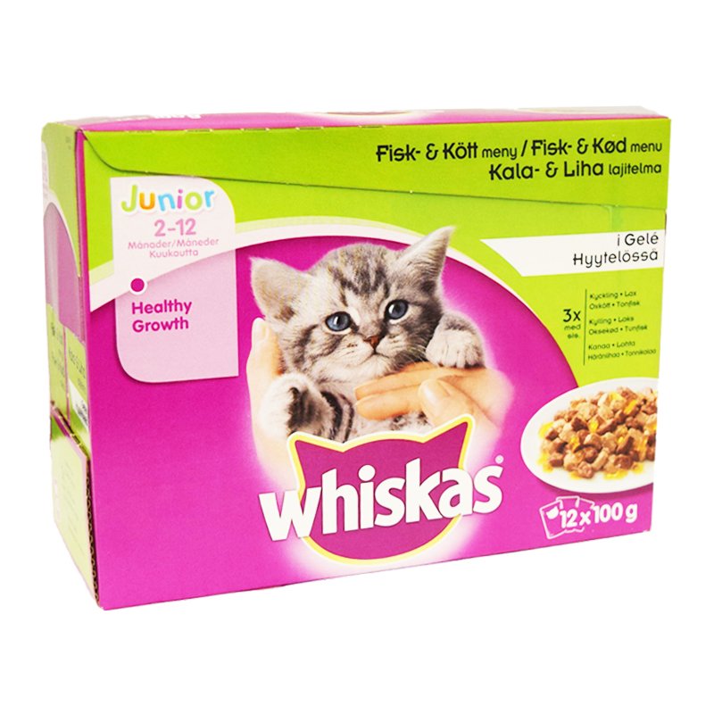 Kissanruoka Kala- & Lihalajitelma Junior - 24% alennus