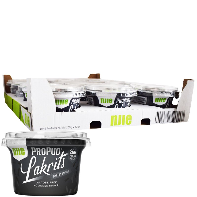 Proteiinivanukas Lakritsi 12x200g - 54% alennus