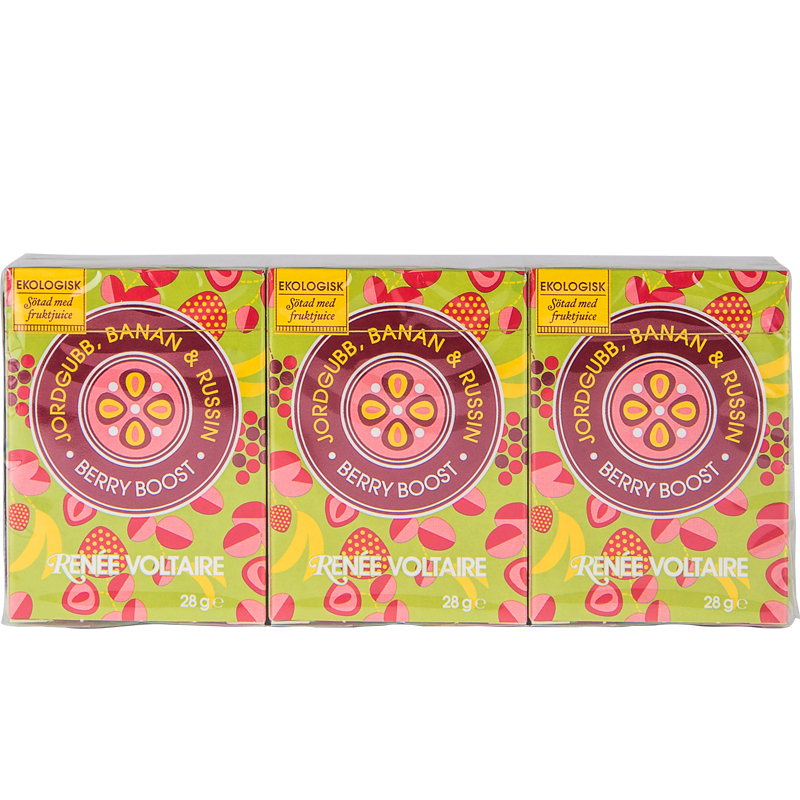 Berry Boost Mansikka, Banaani & Rusina - 22% alennus