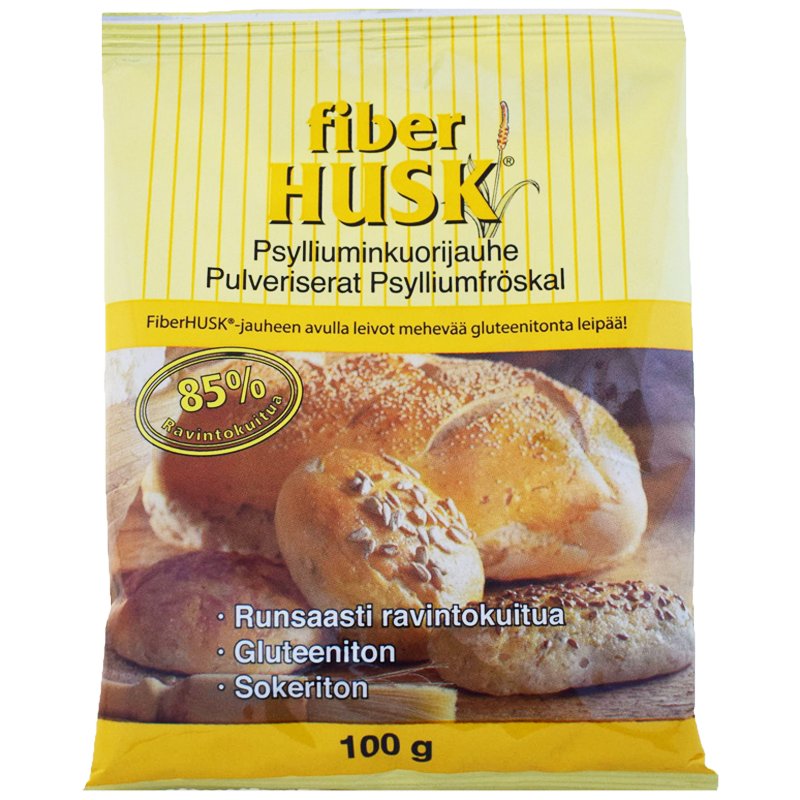 Fiber Husk Psylliumkuorijauhe 100g - 38% alennus