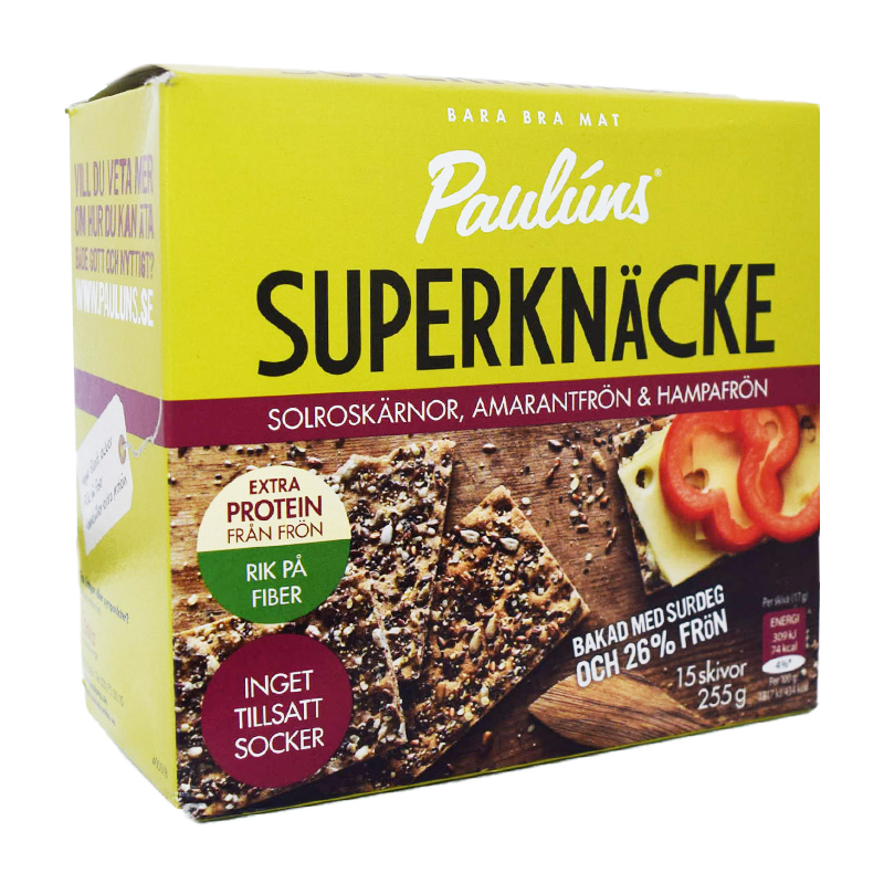 Näkkileipä Auringonkukan siemenet & Amarantin siemenet 255 g - 40% alennus