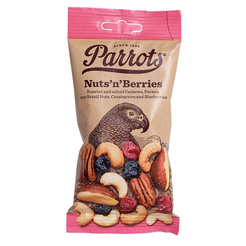Pähkinäsekoitus "Nut's n' Berries" 55g - 75% alennus