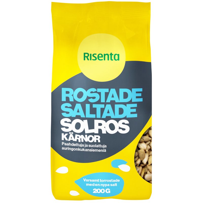 Paahdetut & Suolatut Auringonkukansiemenet 200g - 45% alennus