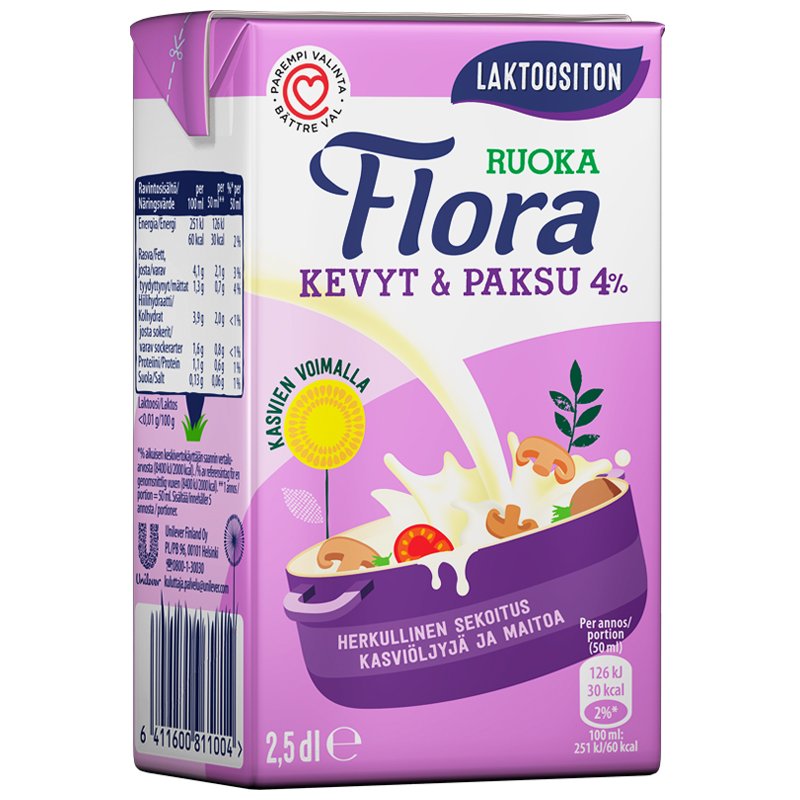 Laktoositon Flora Ruoka 250 ml - 39% alennus