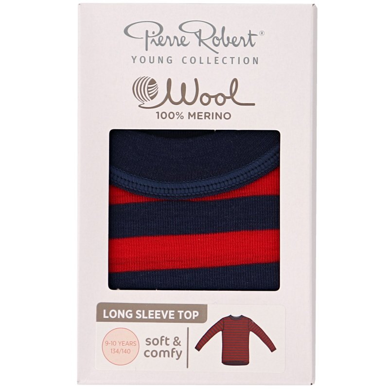 Merinovillapaita lapsille Navy Red, koko 134-140 - 78% alennus