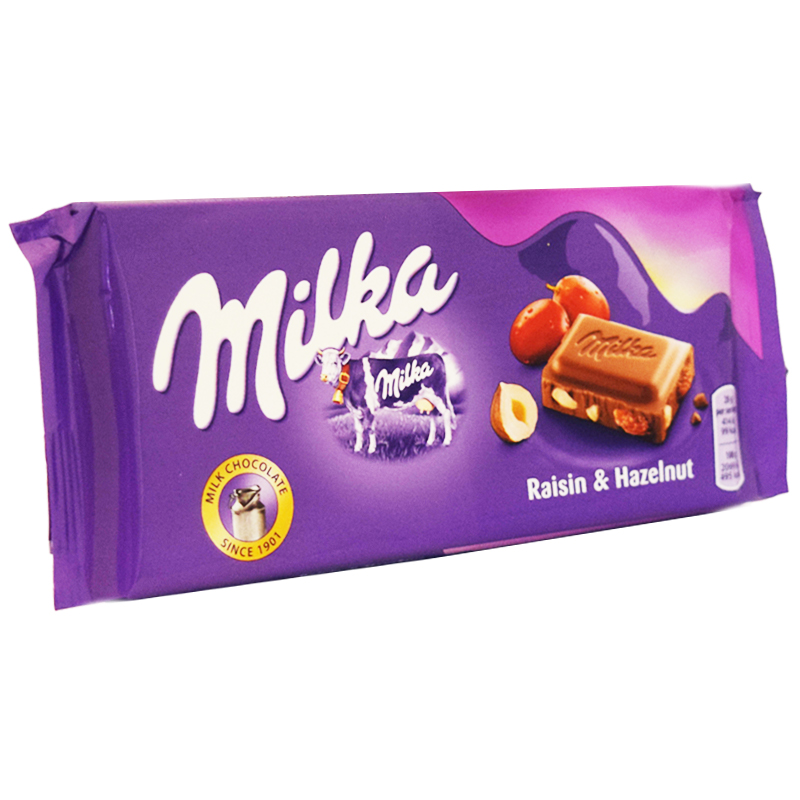 Maitosuklaa Rusina & Hasselpähkinä 100 g - 40% alennus