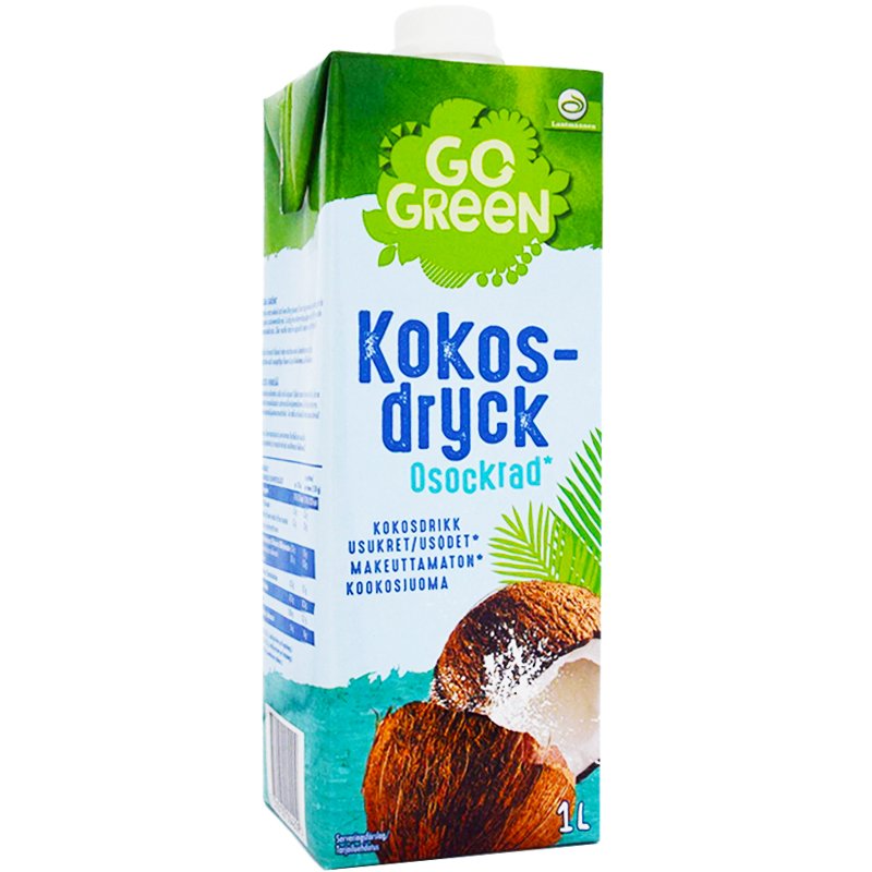 Kookosjuoma Sokeroimaton 1L - 50% alennus